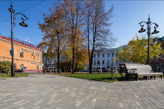 Тротуарная плитка ПАРКЕТ - Листопад гранит Антрацит